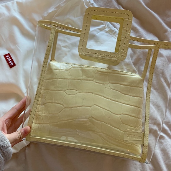 [Staud] Shirley Pvc tote bag in yellow - Picture 2 of 4